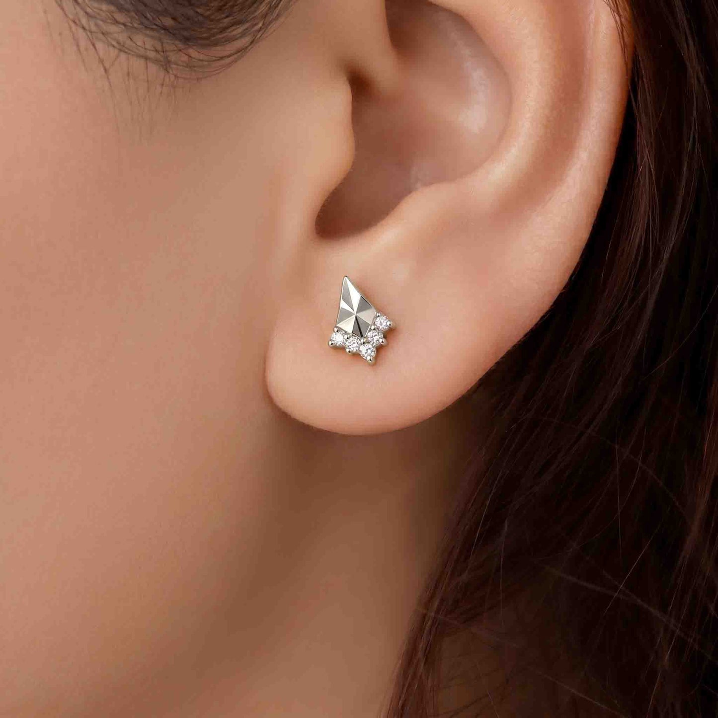 Silver Tej Earring