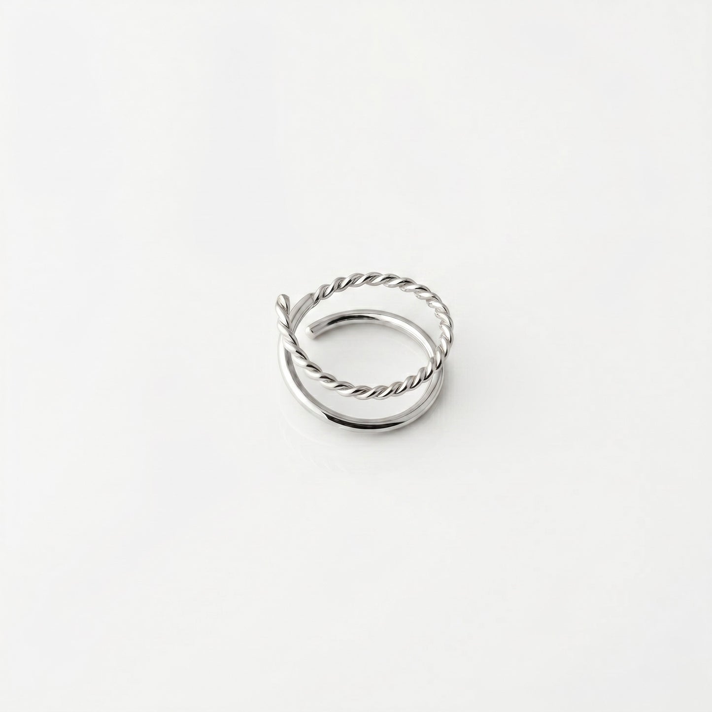 Twisted and Plain Spirl Nosepin