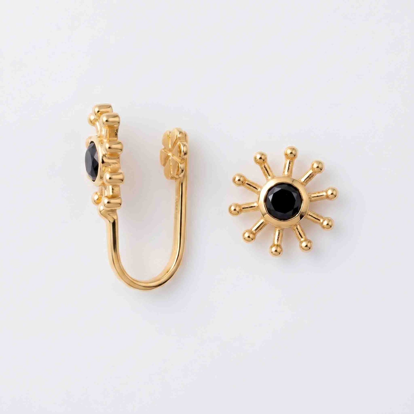 Silver Midnight Sol Nose pin
