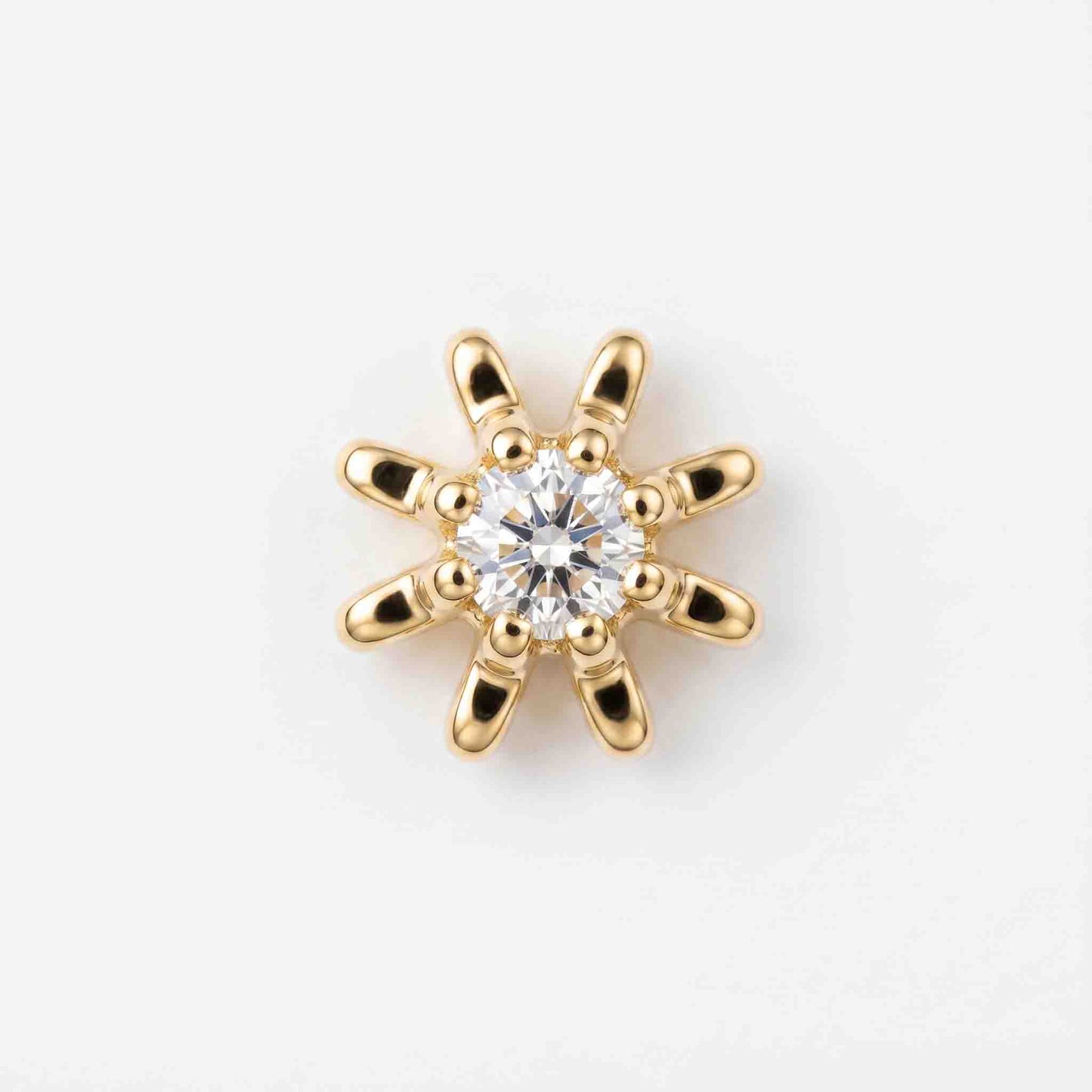 Silver Radiant Sun Nose pin