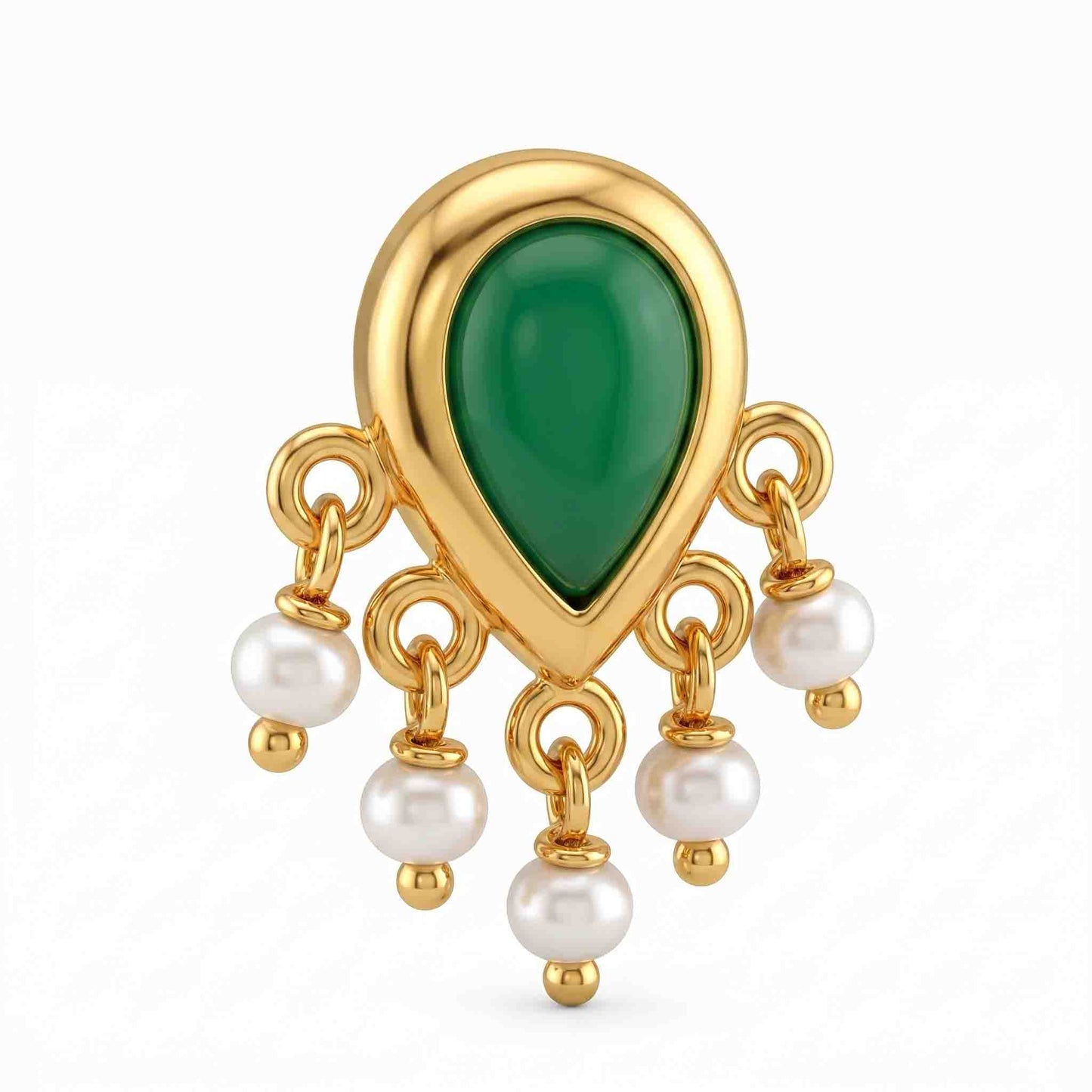 Silver Nosepin With Pearl
