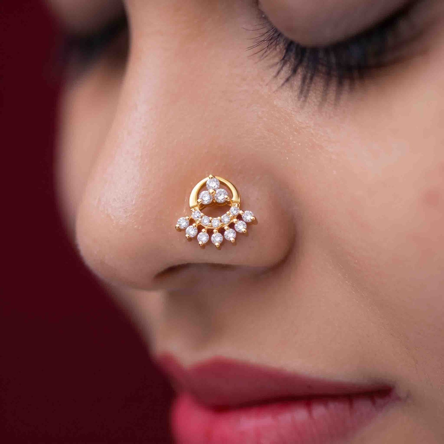 Silver Gitanjali Nose pin