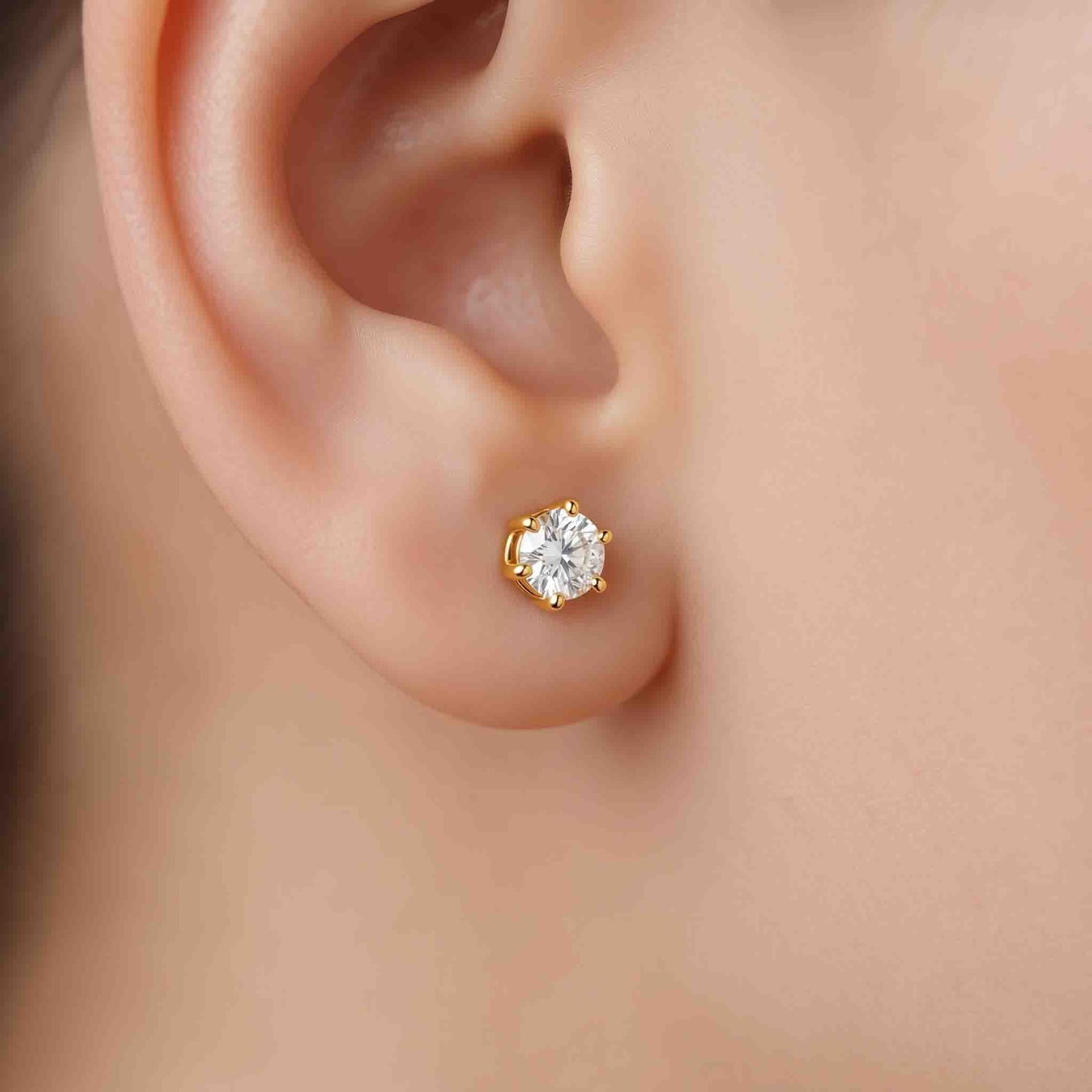 Silver Orai Stone Earrings