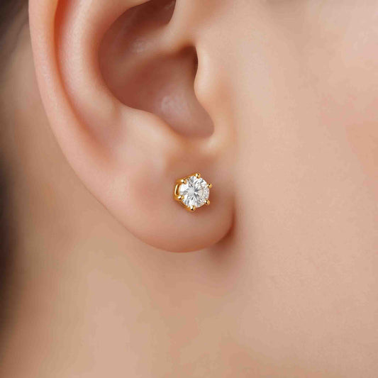 Silver Orai Stone Earrings