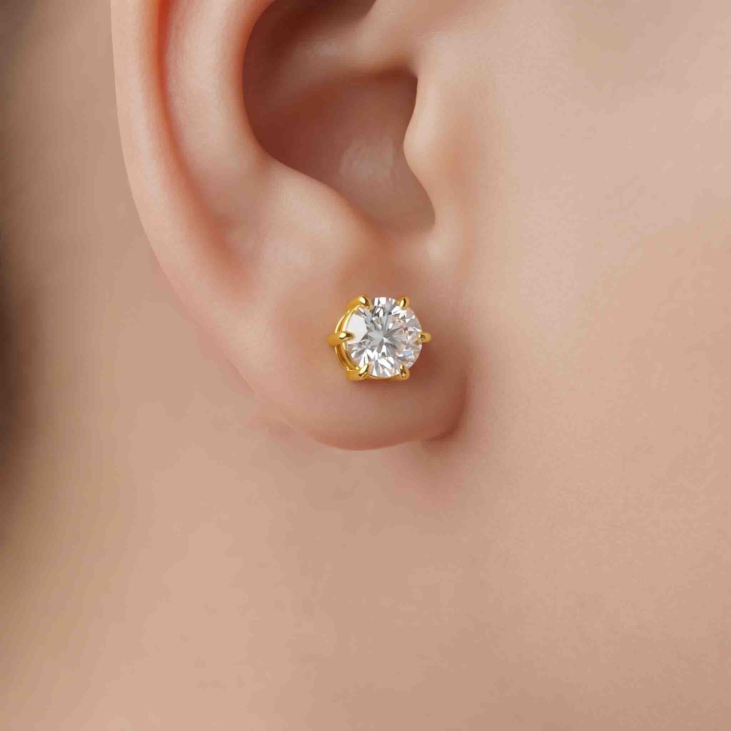 Silver Orai Stone Earrings