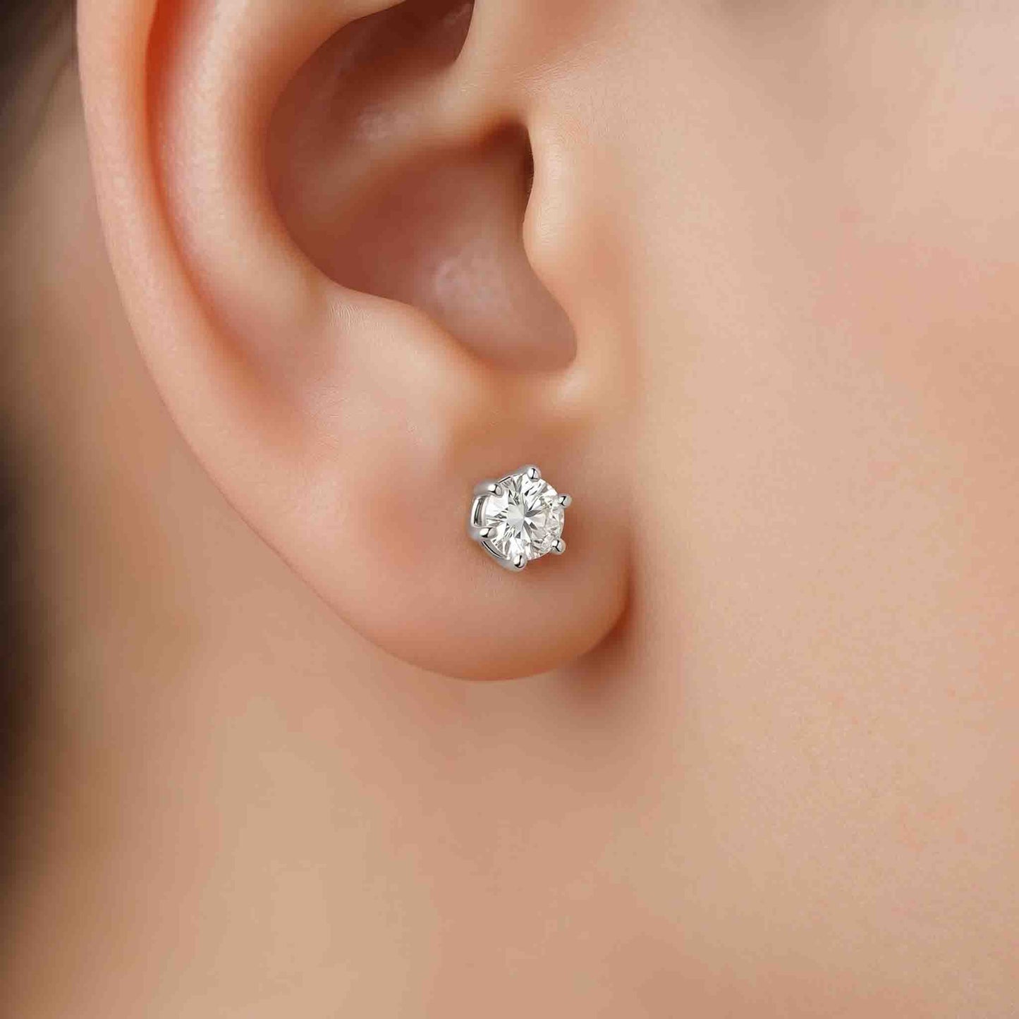 Silver Orai Stone Earrings