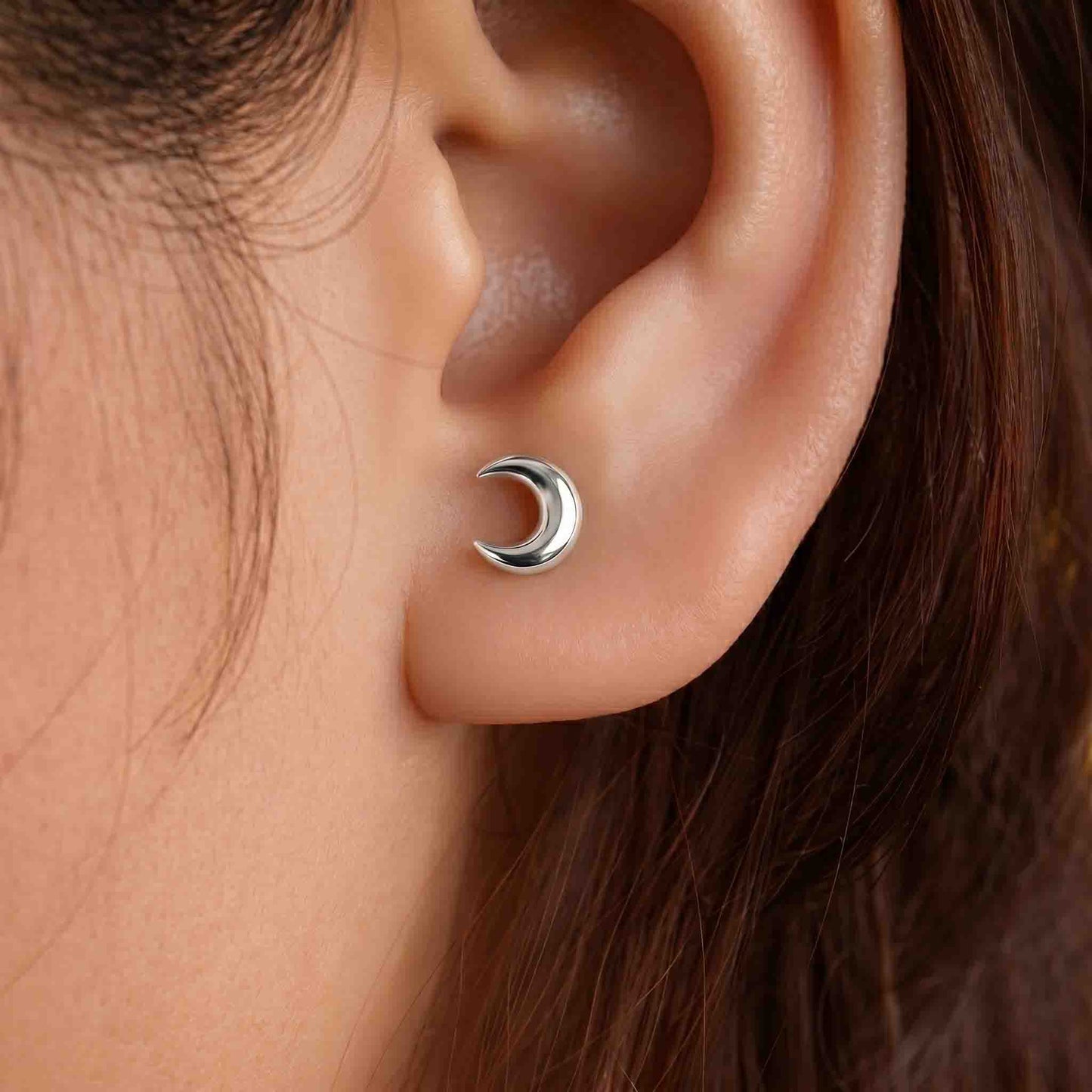 Sun-Moon 925 Silver Earings