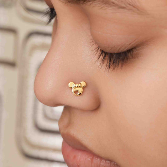 Silver Minnie Nose pin