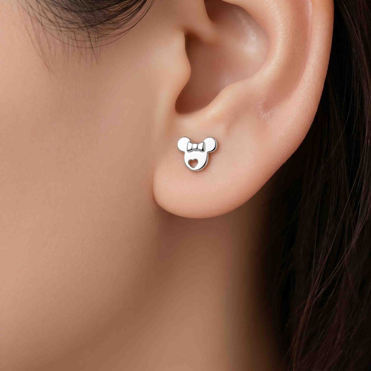 Silver Minnie Earring
