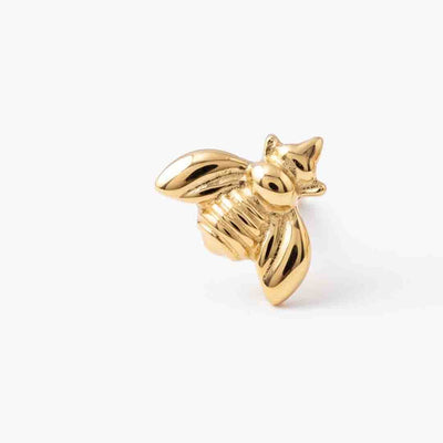 Silver bee Nose pin