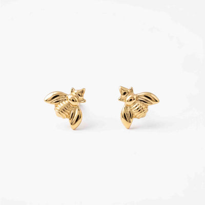 Silver Bee Earring