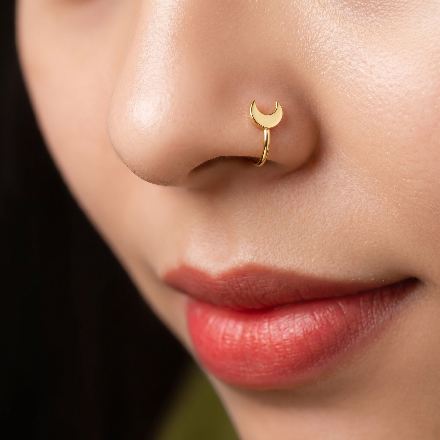 Plain Moon Nose ring