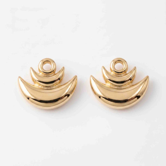 Silver Moon On Moon Earring