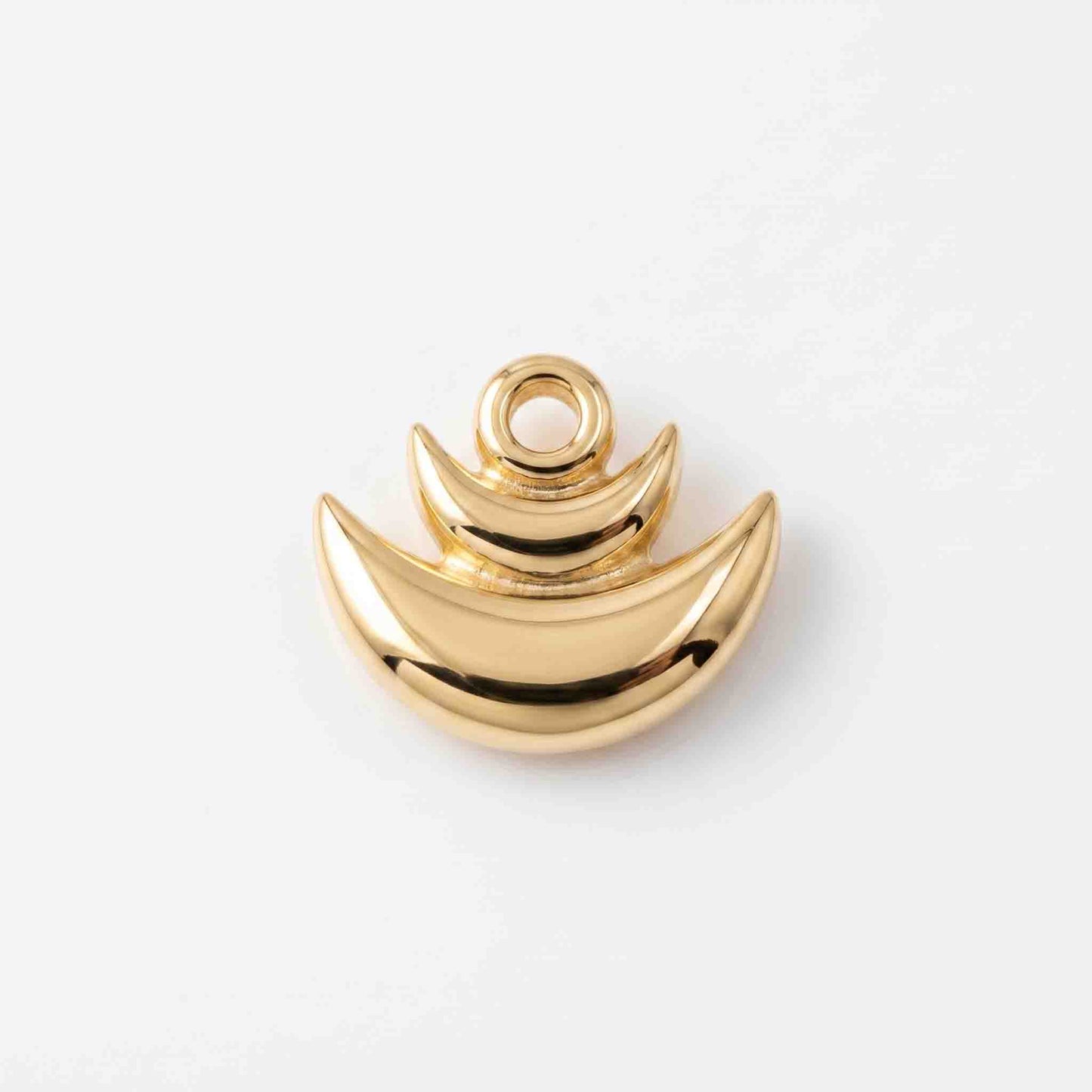 Silver Moon On Moon Nose pin
