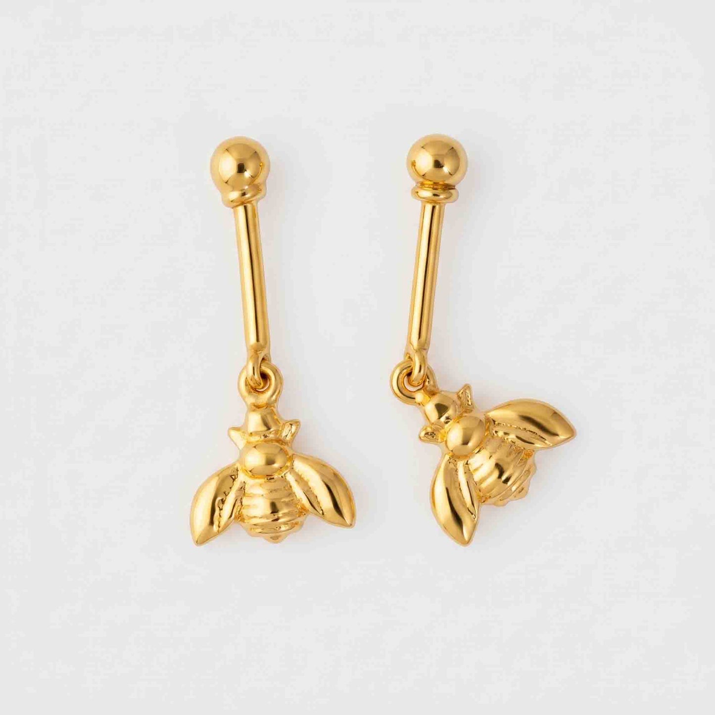 Silver Hanging Bee Bugadi