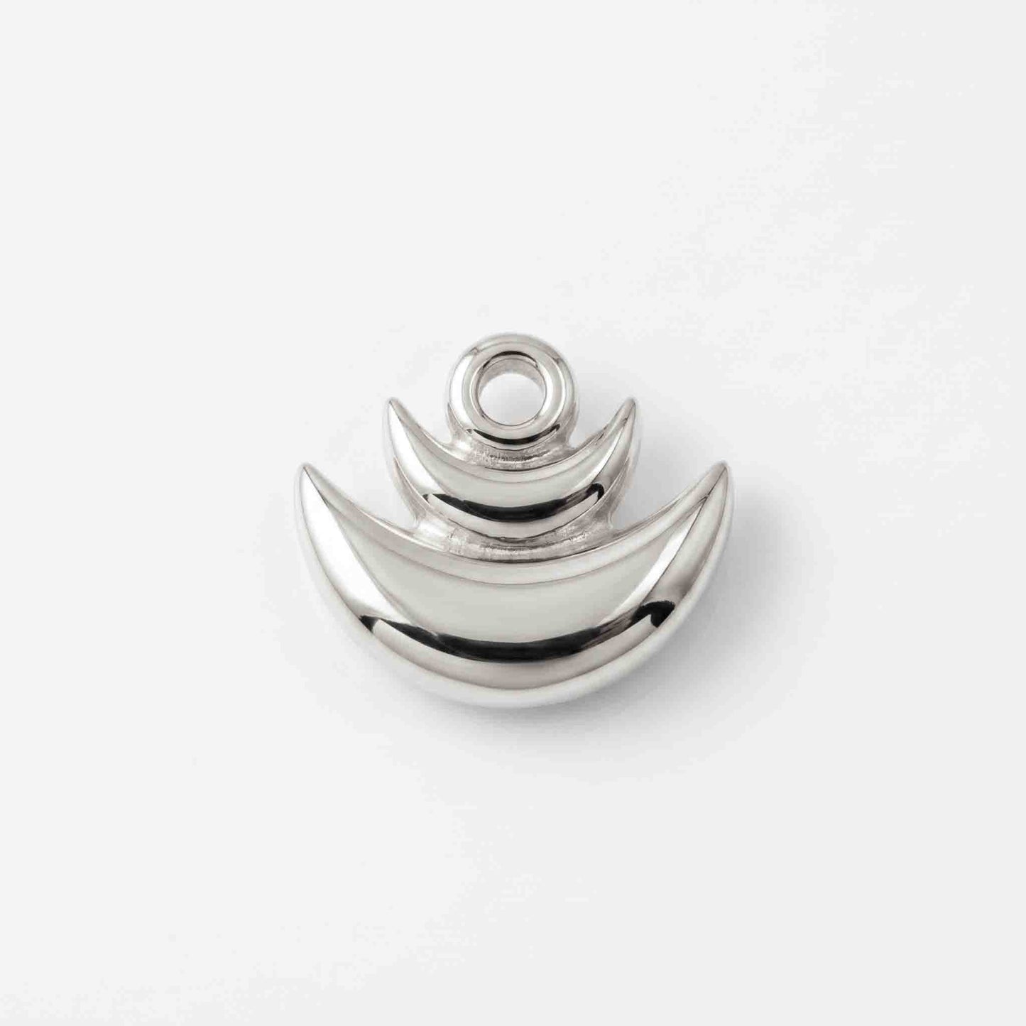 Silver Moon On Moon Nose pin