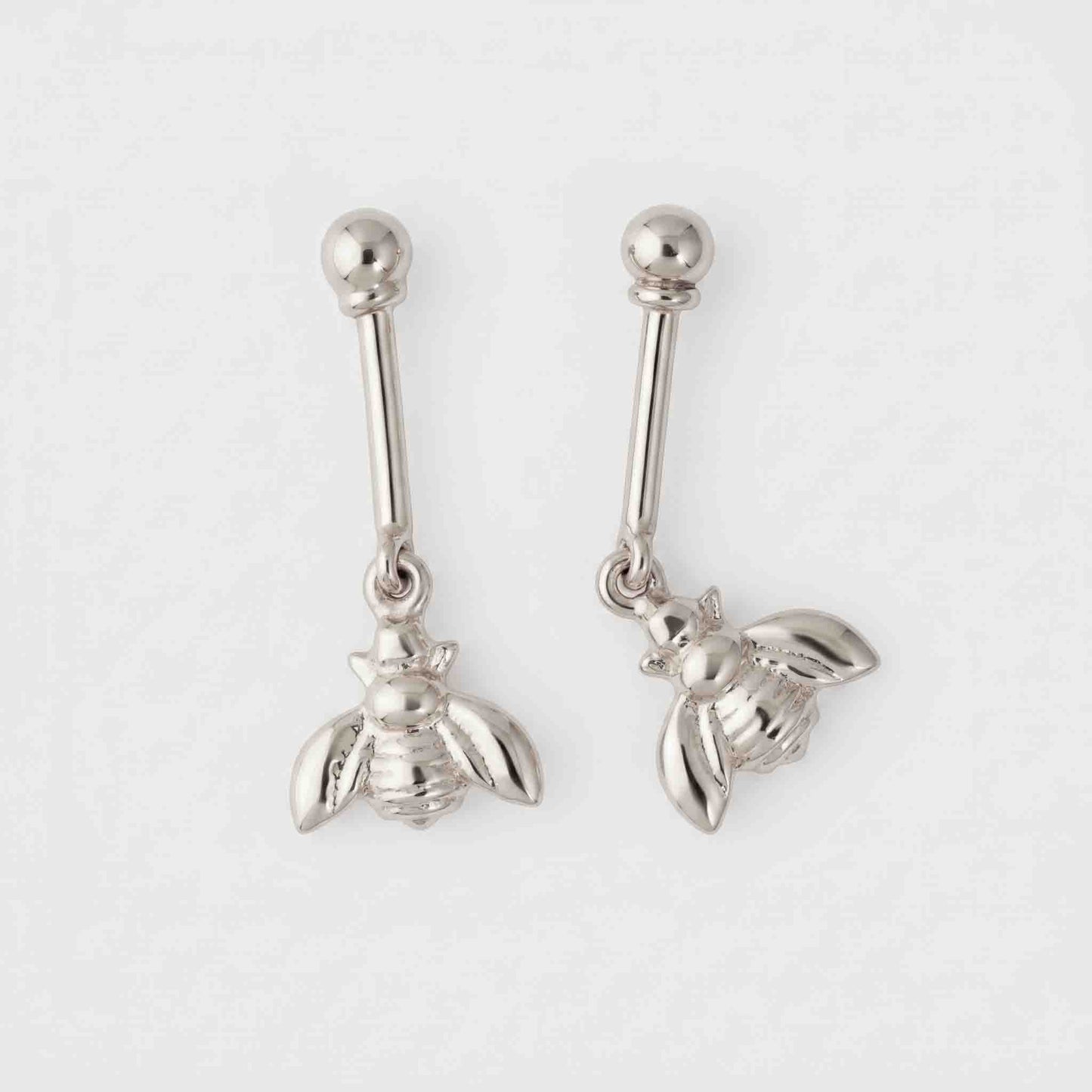 Silver Hanging Bee Bugadi