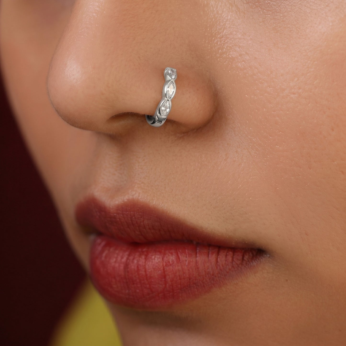 Silver Valli Nose Ring