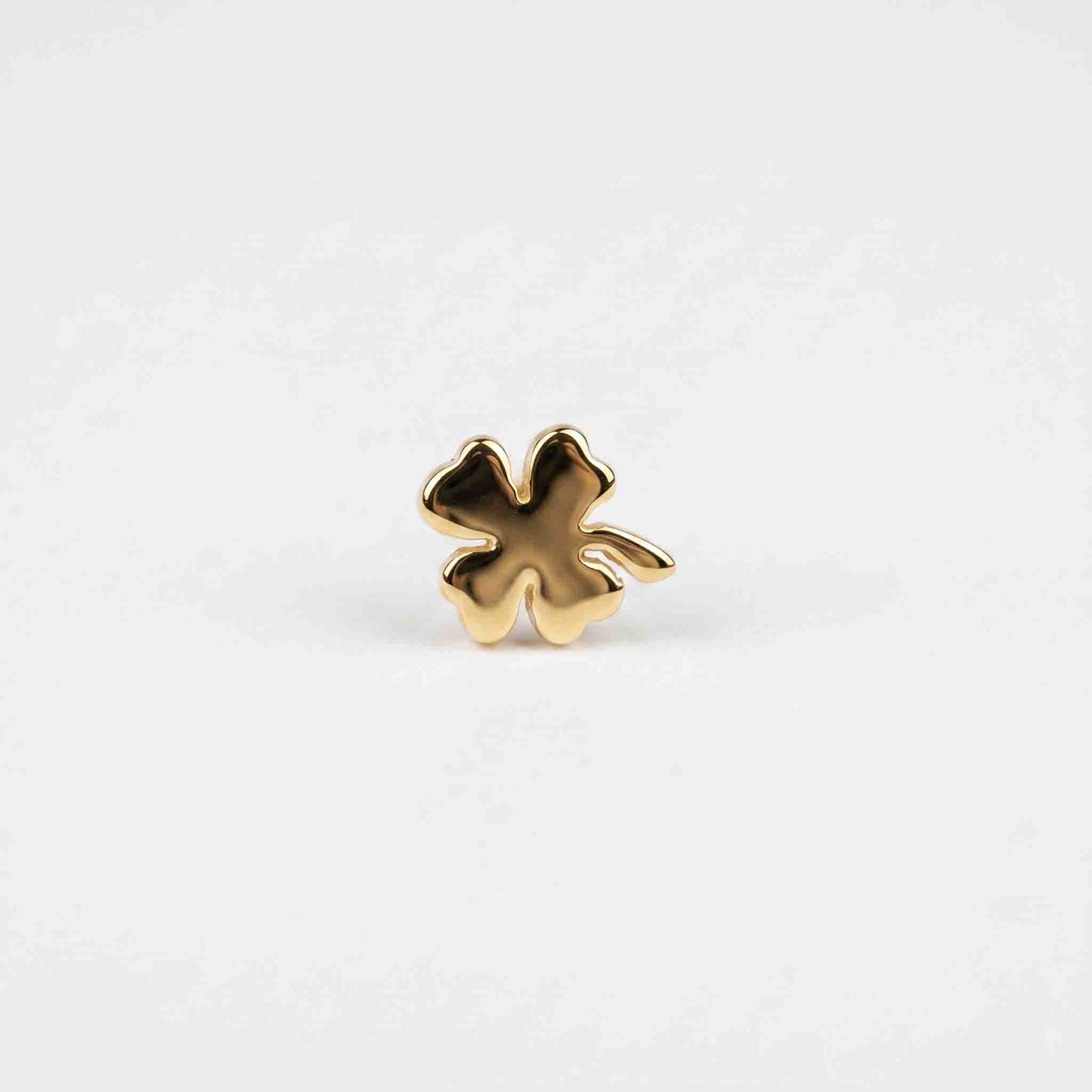 Silver Lucky Clover Nose pin