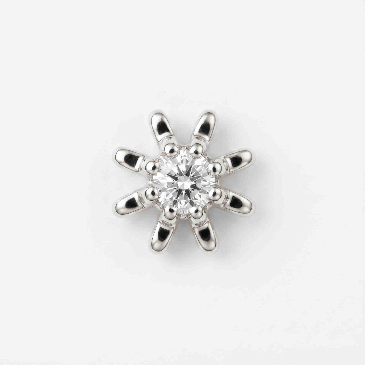 Silver Radiant Sun Nose pin