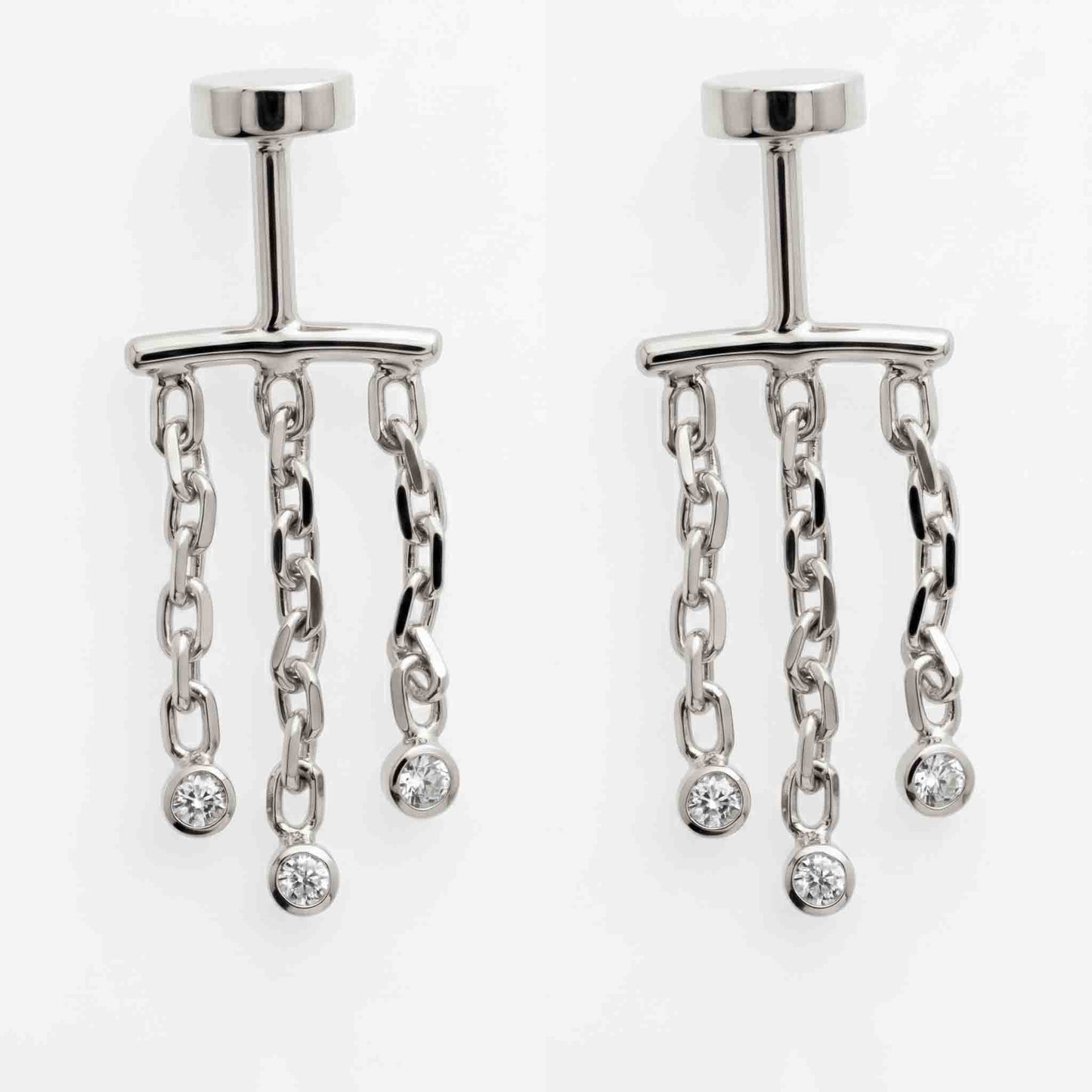 Silver Zari Bugadi with Flat Top