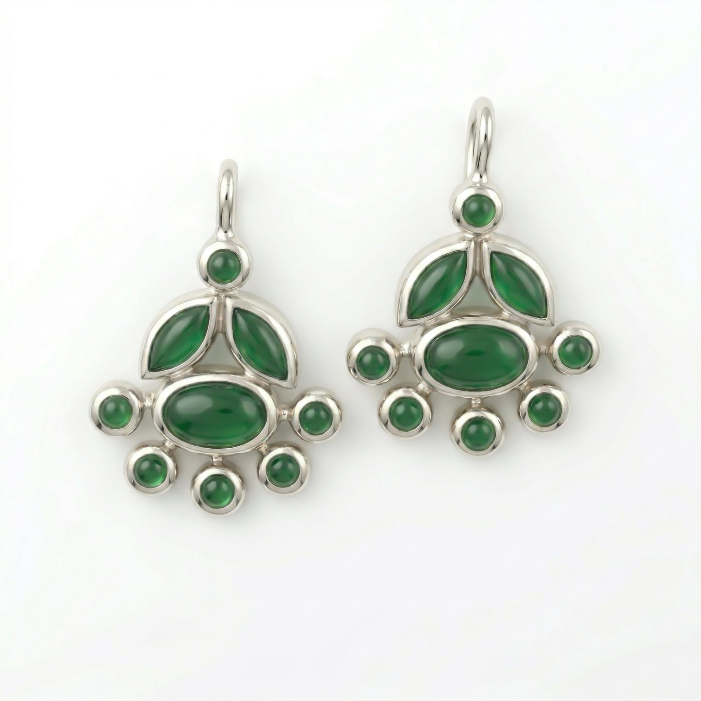 Silver Bugadi Charm Floral