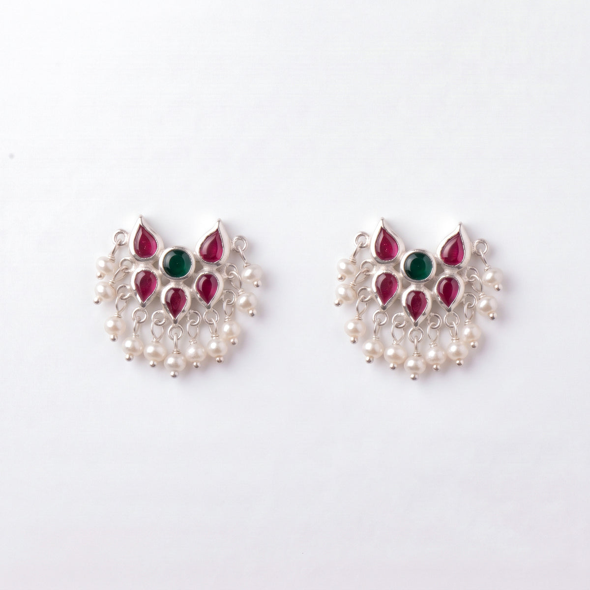 Silver Jhari Earring