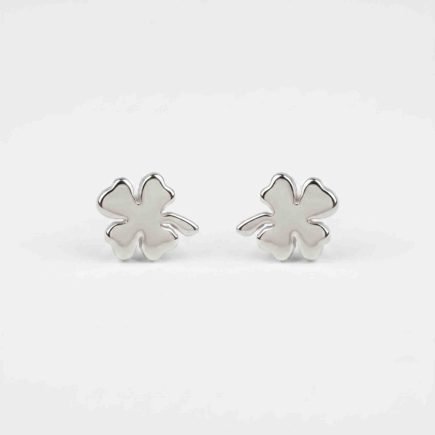 Silver Lucky Clover Earring
