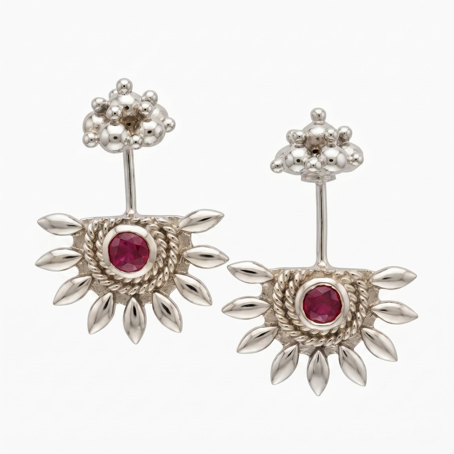 Ardh Bhanu 925 Silver Bugadi with Gopuram top