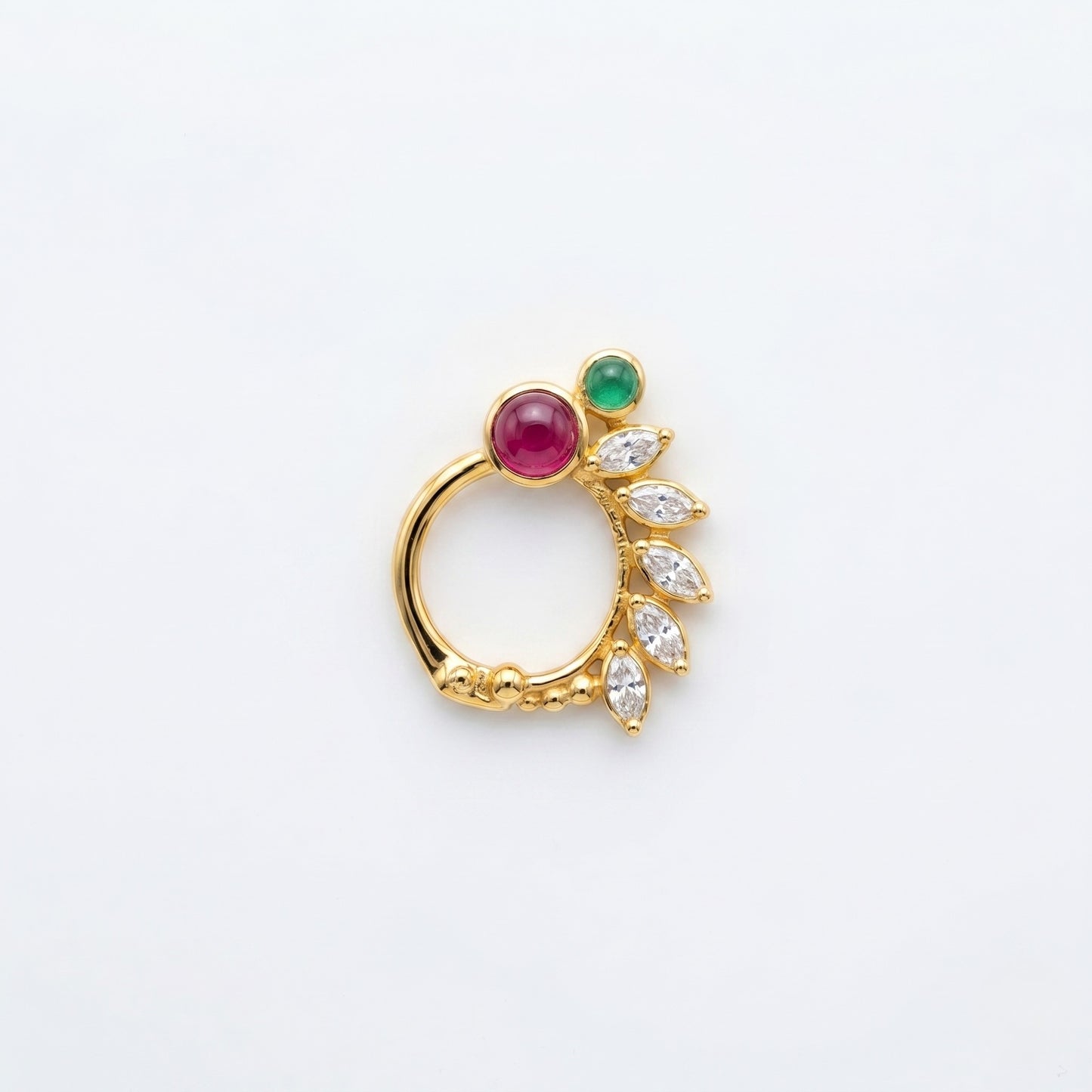 Silver Vaidehi Nose Ring