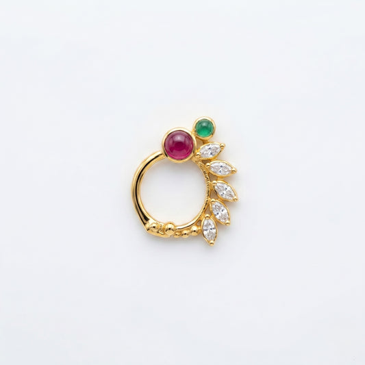 Silver Vaidehi Nose Ring