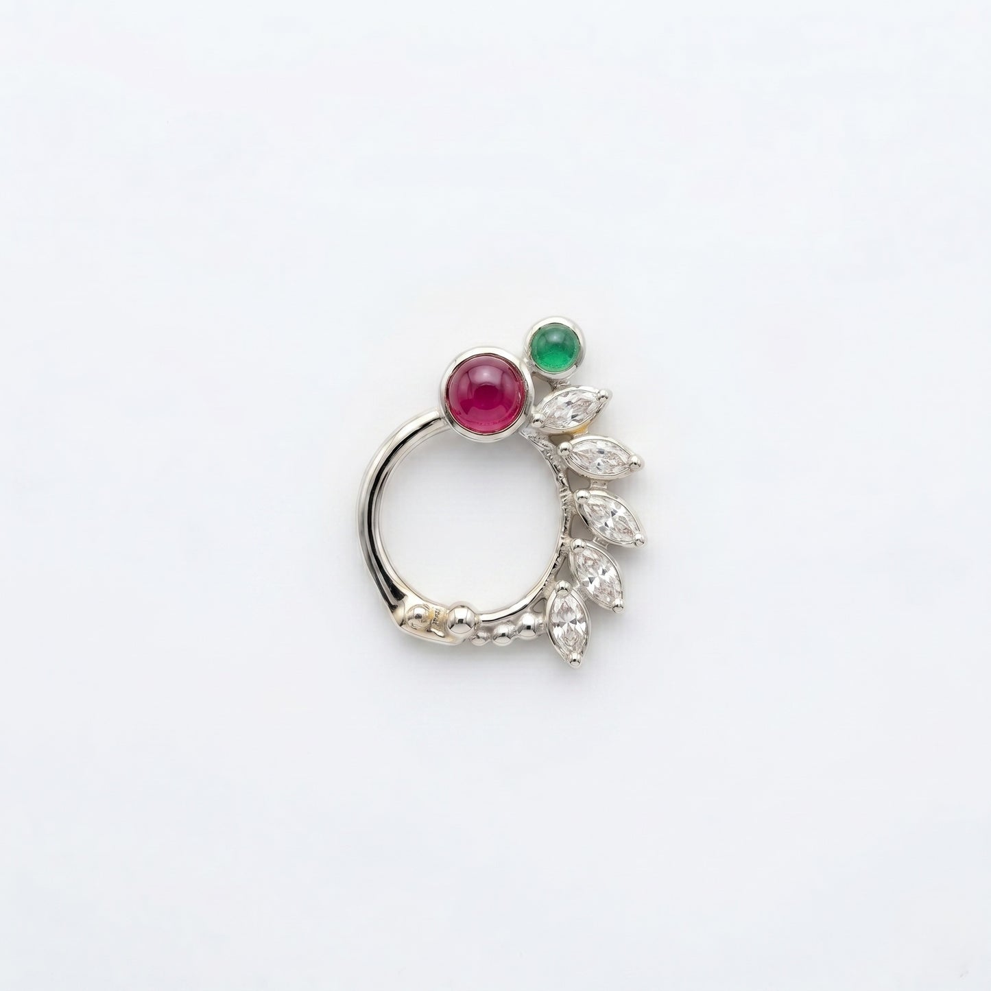 Silver Vaidehi Nose Ring