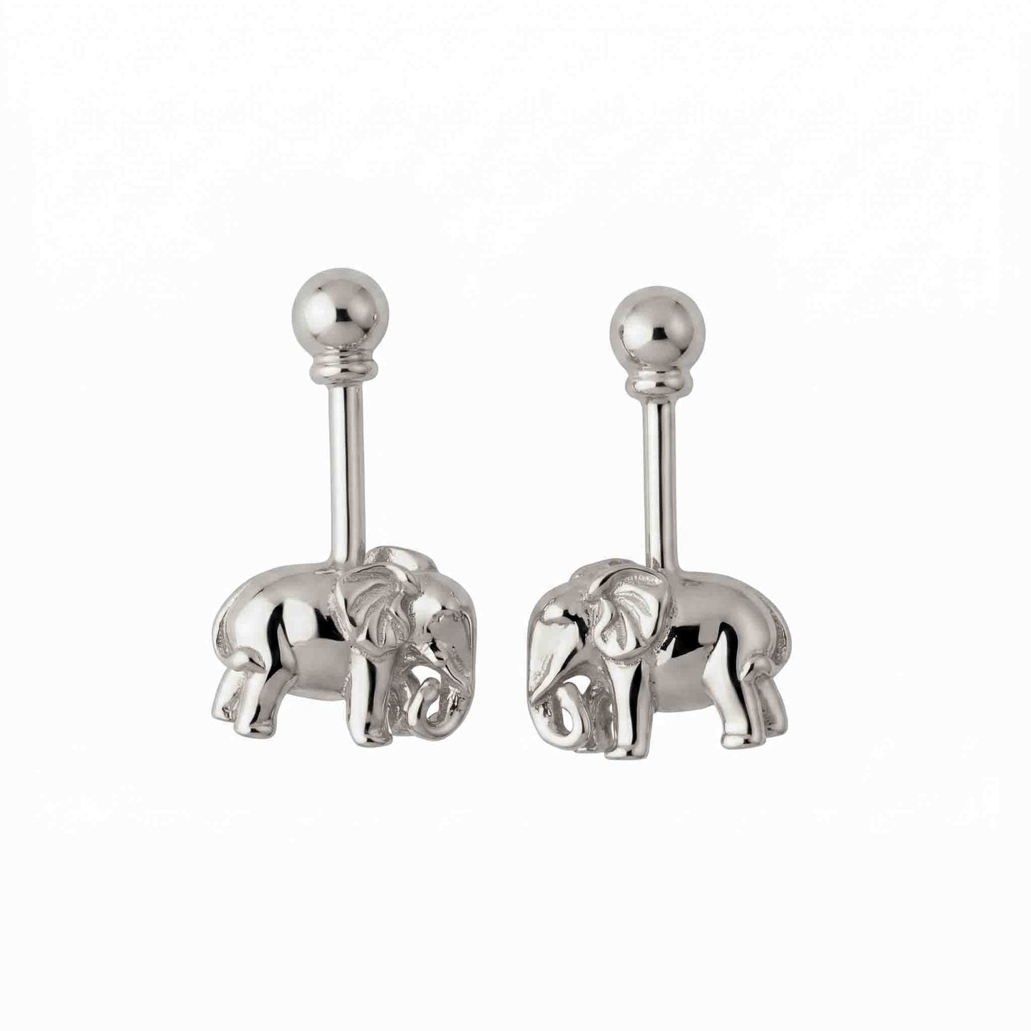 Silver Elephant Bugadi with Ball Top