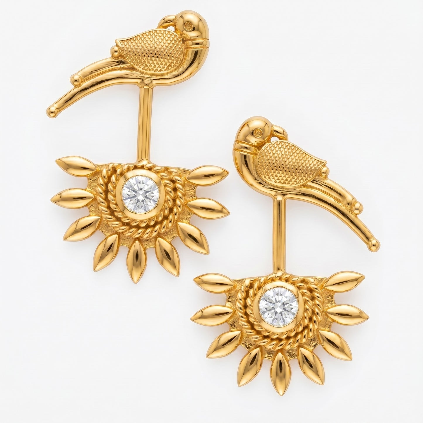 Ardh Bhanu 925 Silver Bugadi with Parrot top