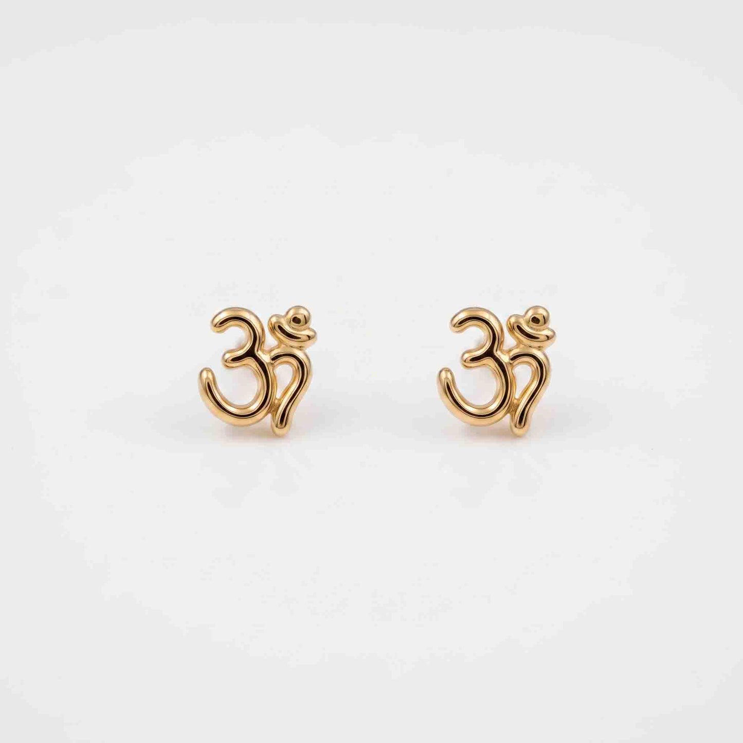 Silver OM Earring