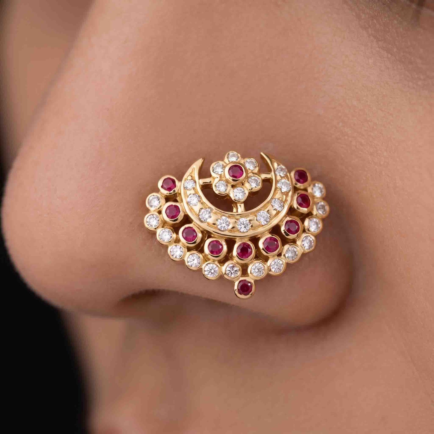 Silver Dia Nose pin