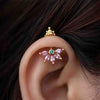 Silver Bugadi 5 Marquis Light Pink With MG Stone Gopuram Top Diamond Design