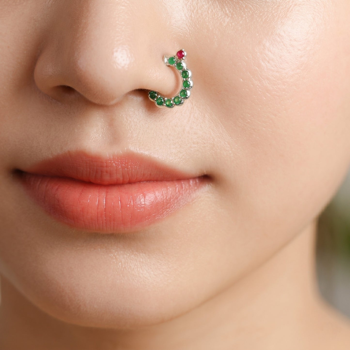 Silver Malini Nose Ring
