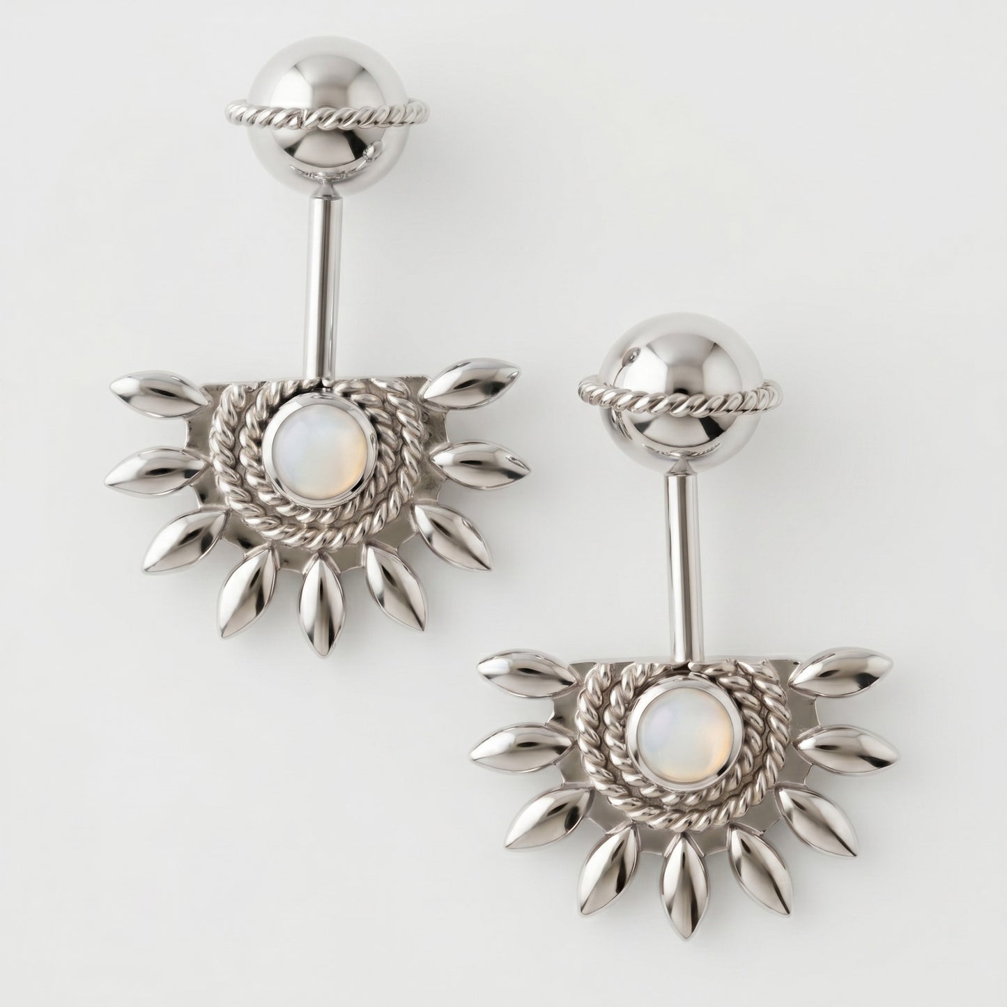 Ardh Bhanu with Pearl 925 Silver Bugadi with Traditional Top