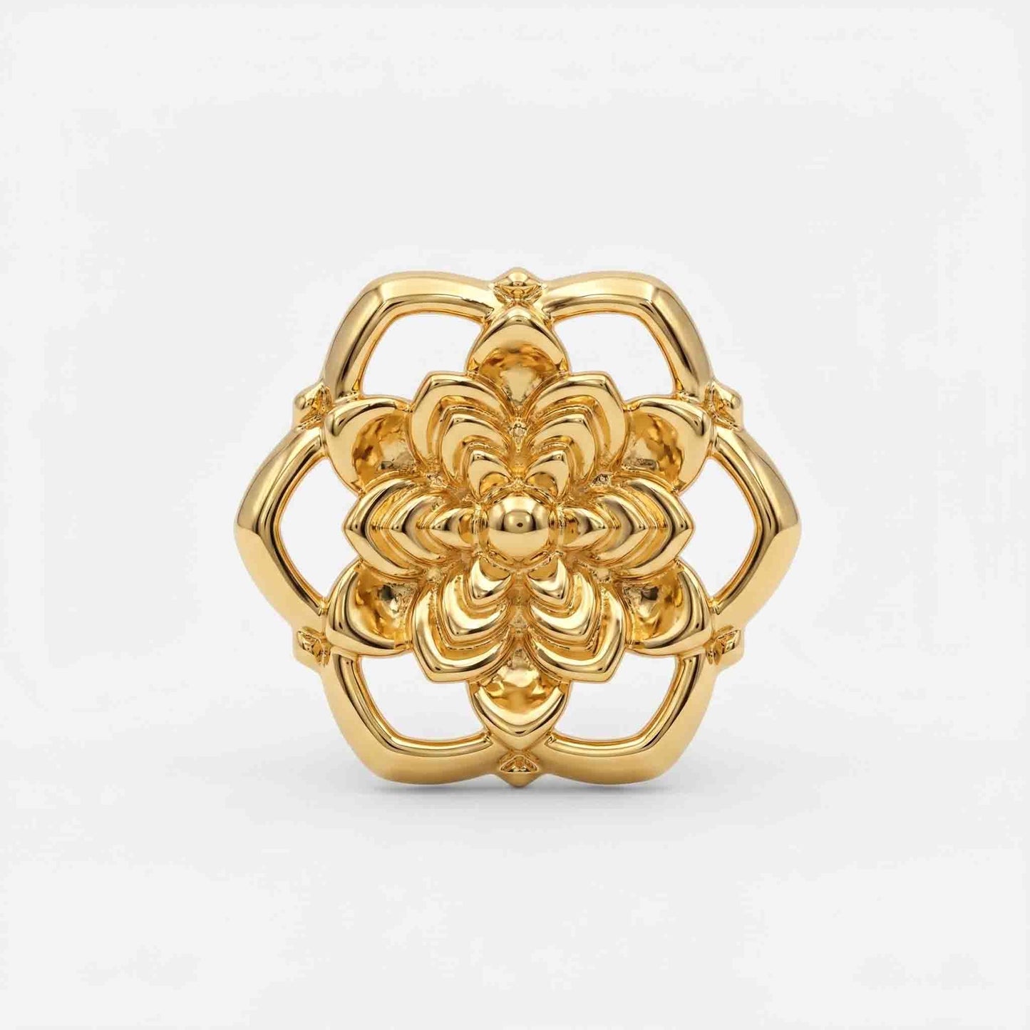 Silver Lace Rosette Nose pin