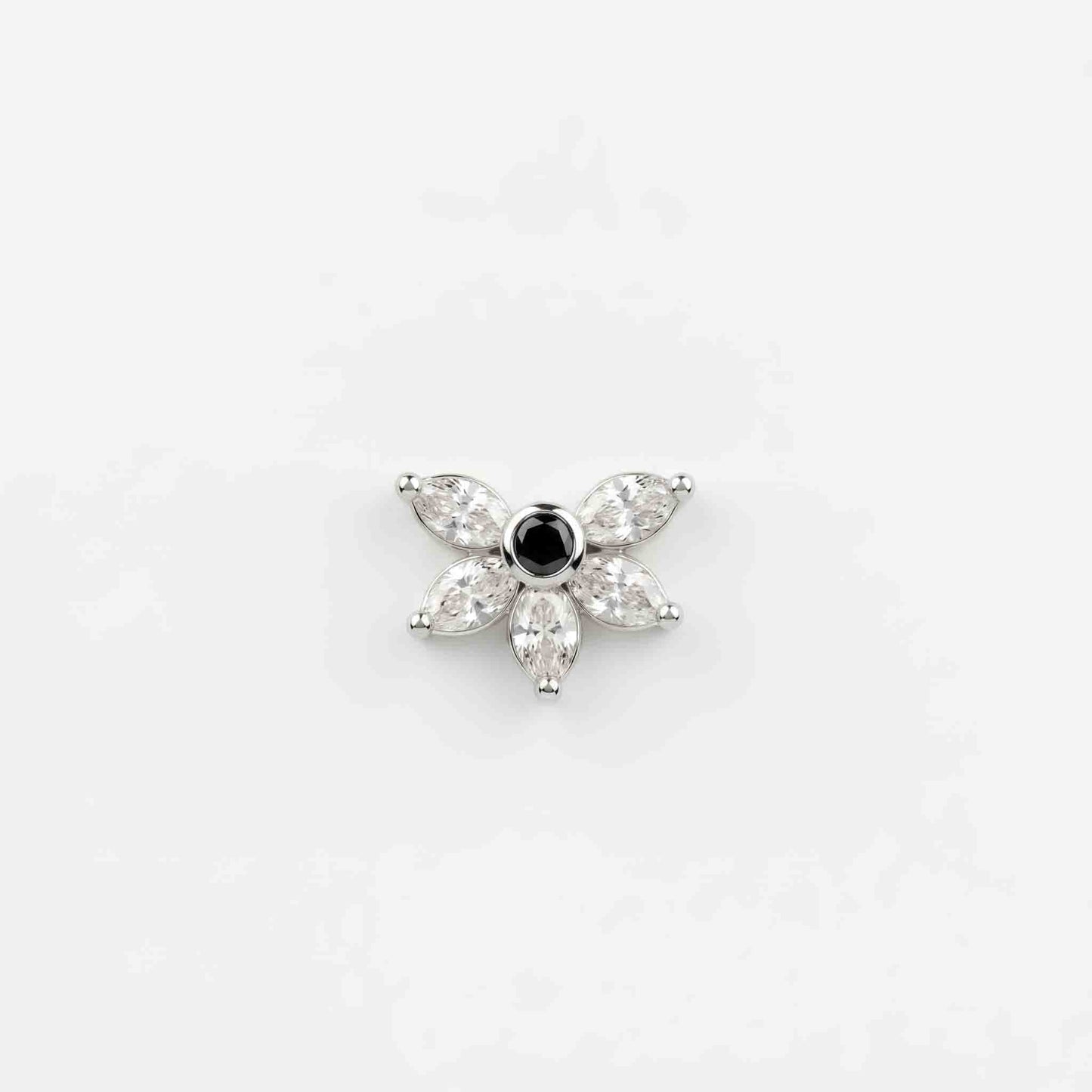 Silver 5 Marquise Stone Nosepin