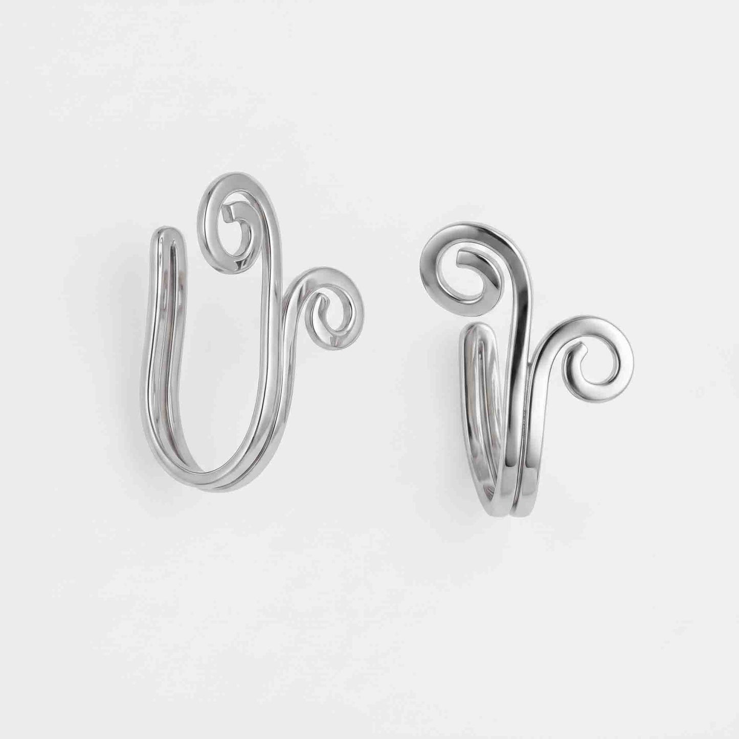 Silver Kundala Clip-on Nose pIn