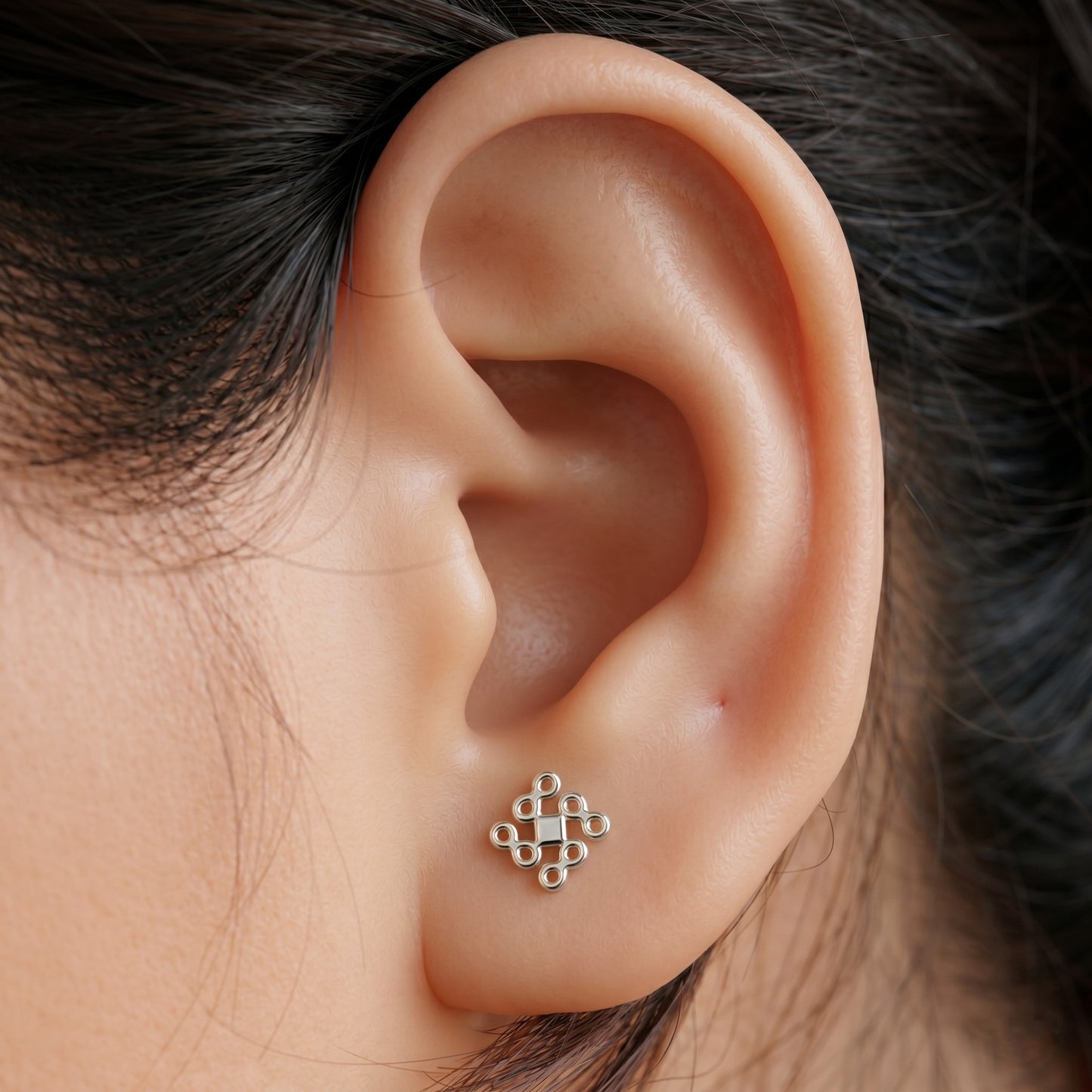 Silver Vastu Earring
