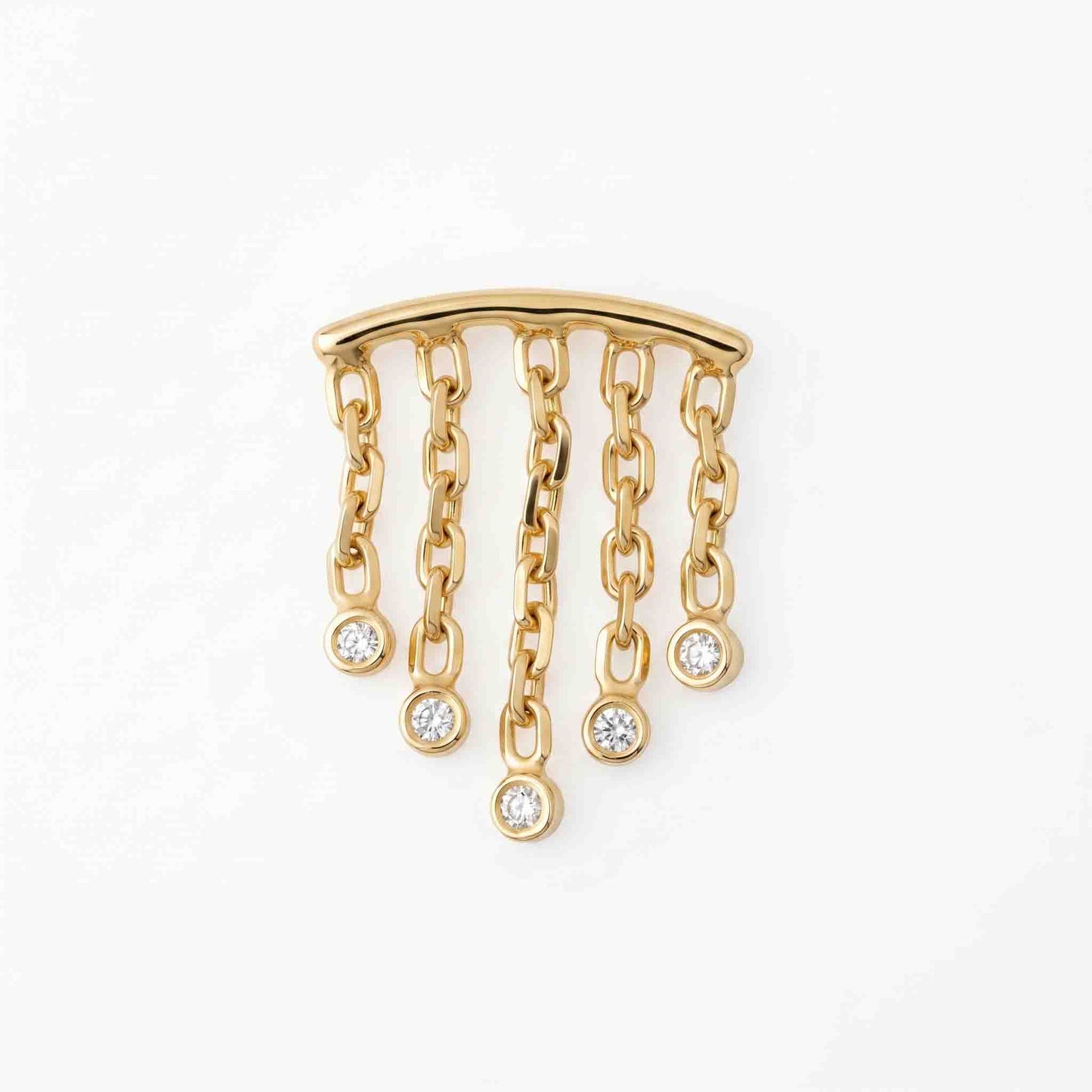 Silver Larika Drop Nose pin