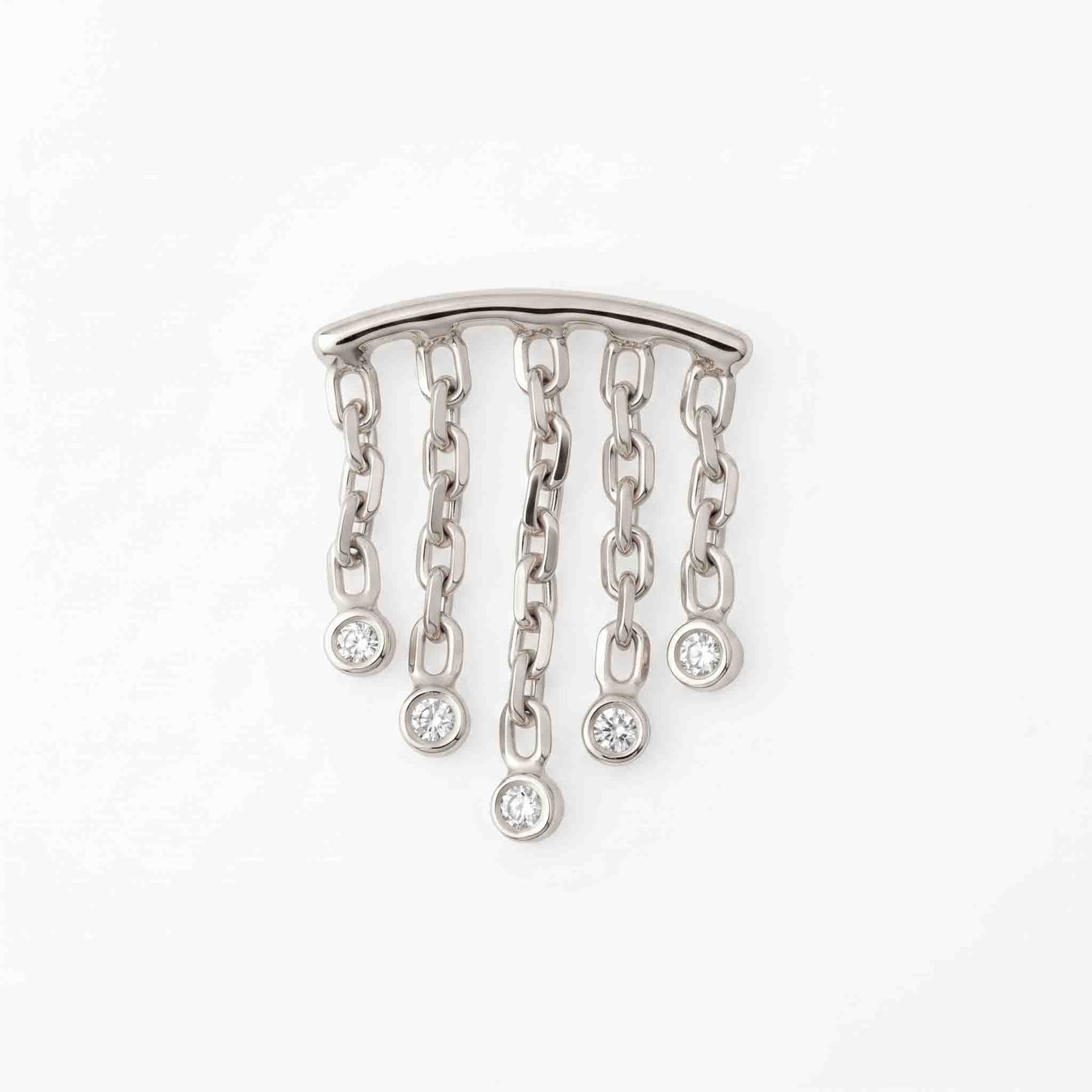 Silver Larika Drop Nose pin