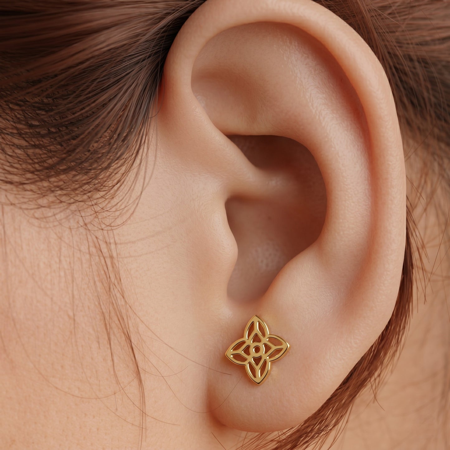 Silver Maurya Earring
