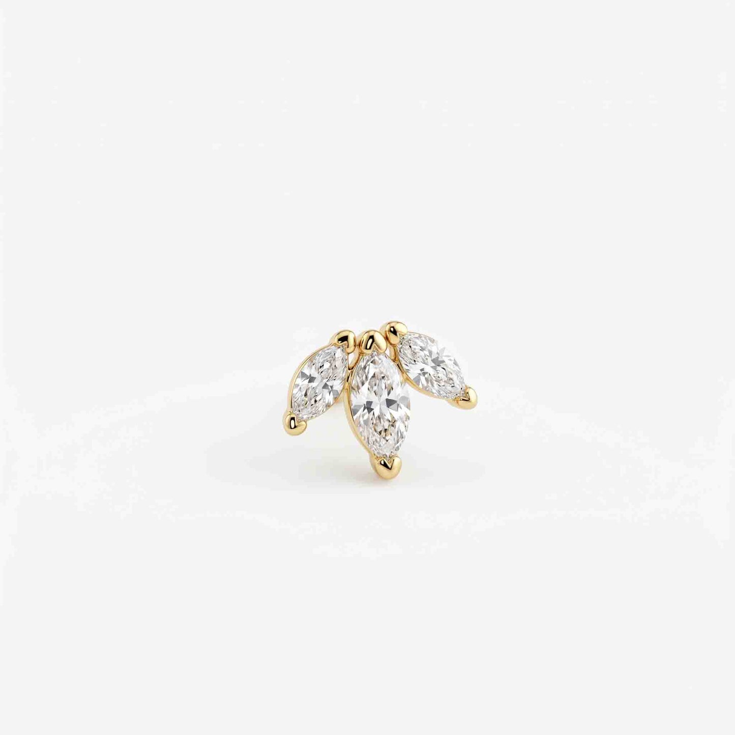 Silver  Marquise Nose pin