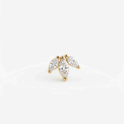 Silver  Marquise Nose pin