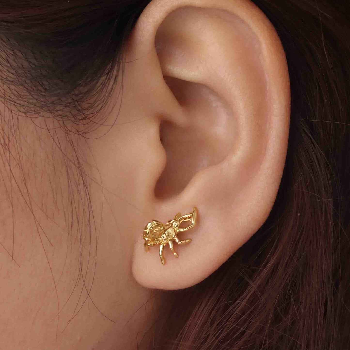 Silver Scorpion Earring