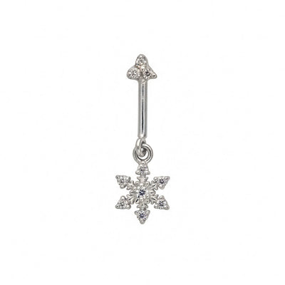 SILVER 6 STONE FLOWER2 HANGING BUGADI
